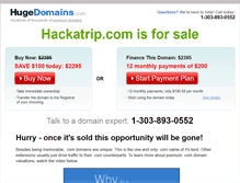 Tablet Screenshot of hackatrip.com